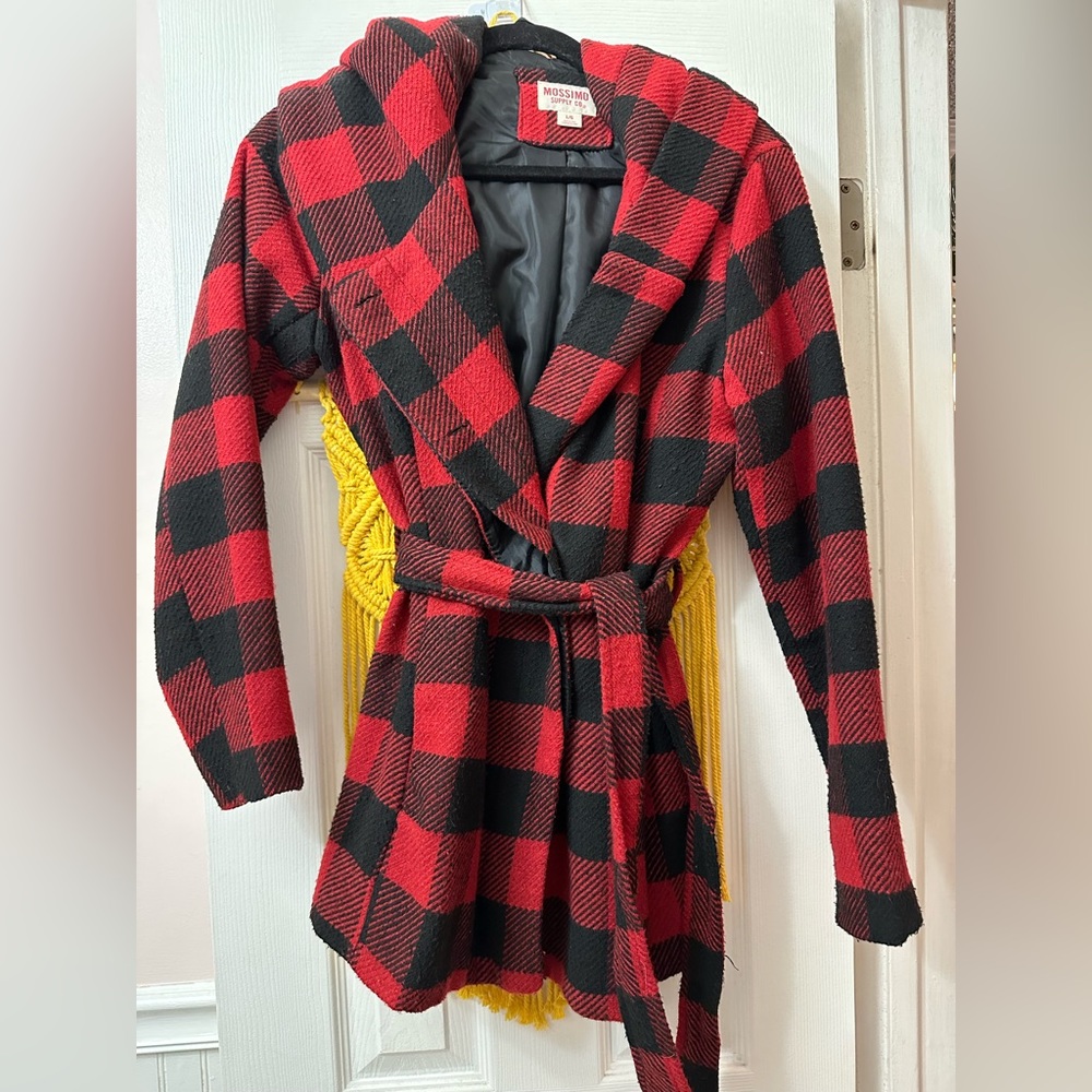 Buffalo print peacoat